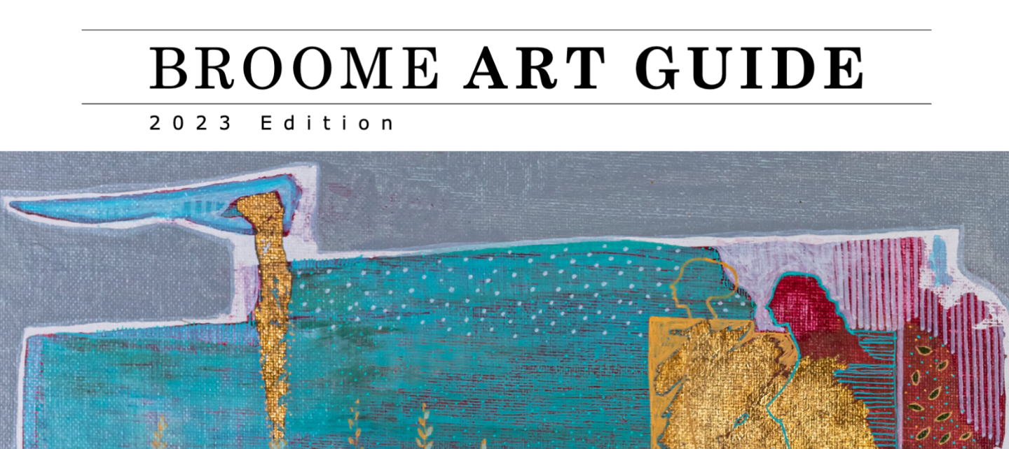 The Broome Art Guide contains local art galleries, businesses, and more